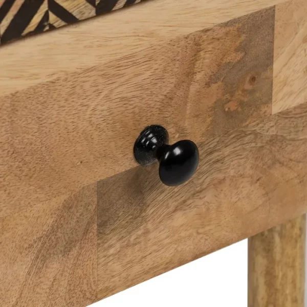 MESITA NATURAL MADERA DE MANGO 41 X 33 X 43 CM - Imagen 7