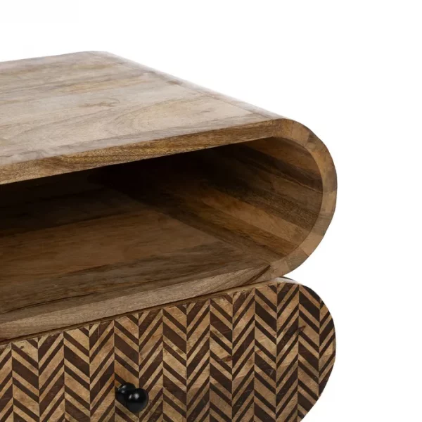 MESITA NATURAL MADERA DE MANGO 45 X 33 X 57 CM - Imagen 7