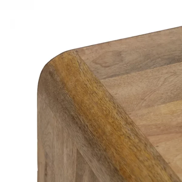 MESITA NATURAL MADERA DE MANGO 70,50 X 35 X 71 CM - Imagen 4
