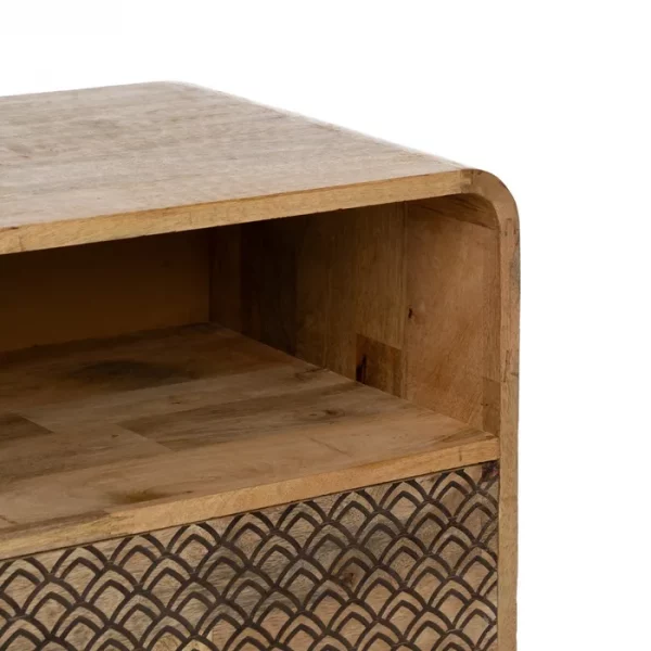 MESITA NATURAL MADERA DE MANGO 70,50 X 35 X 71 CM - Imagen 8