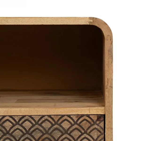 MESITA NATURAL MADERA DE MANGO 70,50 X 35 X 71 CM - Imagen 9