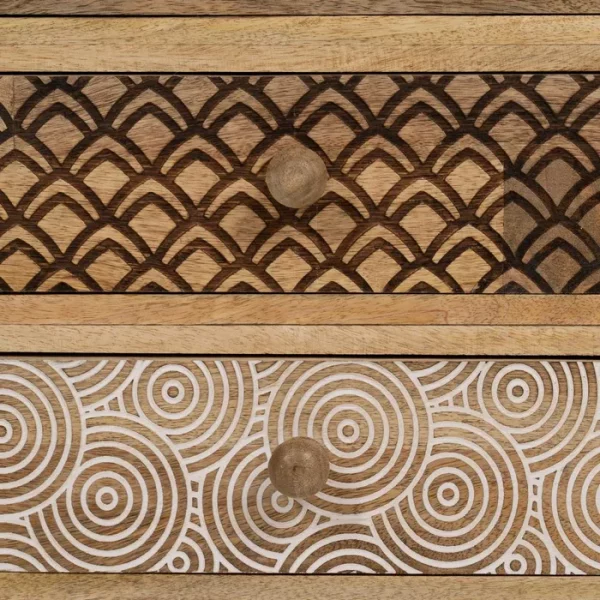 MESITA NATURAL MADERA DE MANGO 46 X 30 X 60 CM - Imagen 9
