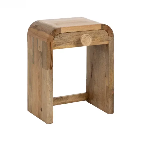 MESITA NATURAL MADERA DE MANGO 45 X 30 X 55 CM - Imagen 2