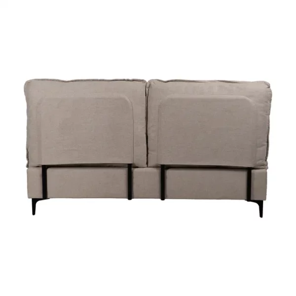 CAMA BEIGE TEJIDO DORMITORIO 163 X 215 X 93 CM - Imagen 5