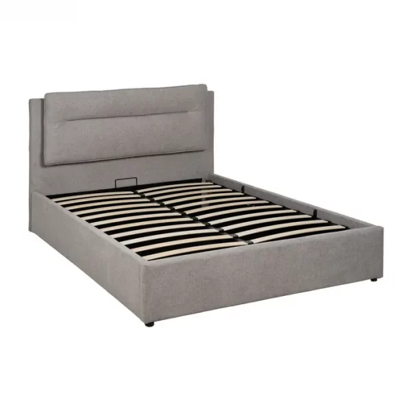 CAMA CANAPÉ GRIS TEJIDO DORMITORIO 164 X 214 X 110 CM - Imagen 3