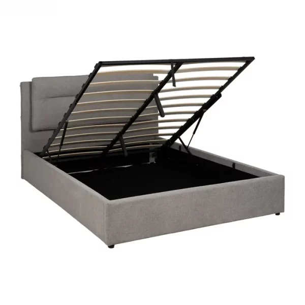 CAMA CANAPÉ GRIS TEJIDO DORMITORIO 164 X 214 X 110 CM - Imagen 4