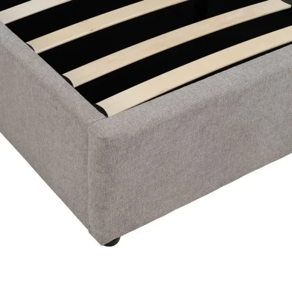 CAMA CANAPÉ GRIS TEJIDO DORMITORIO 164 X 214 X 110 CM - Imagen 8