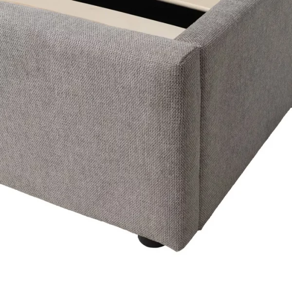 CAMA CANAPÉ GRIS TEJIDO DORMITORIO 164 X 214 X 110 CM - Imagen 14
