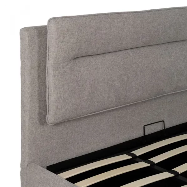 CAMA CANAPÉ GRIS TEJIDO DORMITORIO 191 X 212 X 113 CM - Imagen 4