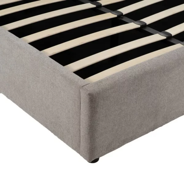 CAMA CANAPÉ GRIS TEJIDO DORMITORIO 191 X 212 X 113 CM - Imagen 6