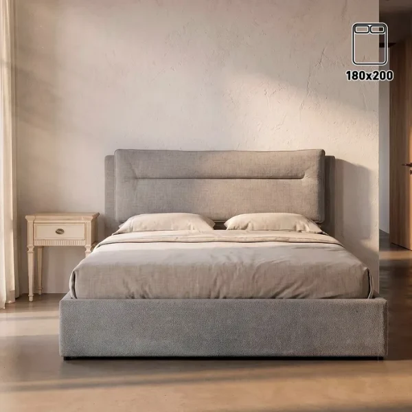 CAMA CANAPÉ GRIS TEJIDO DORMITORIO 191 X 212 X 113 CM