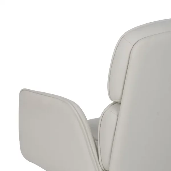 SILLA RUEDAS CREMA SIMIL PIEL OFICINA 57 X 60,50 X 85 CM - Imagen 10