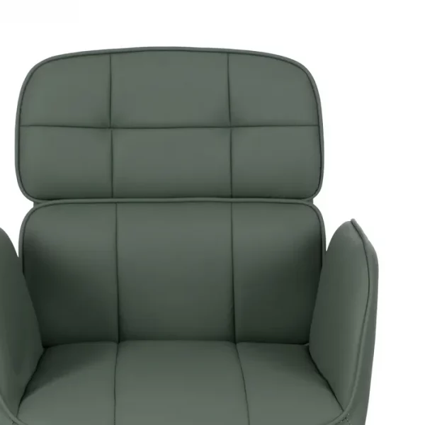 SILLA RUEDAS VERDE SIMIL PIEL OFICINA 57 X 60,50 X 85 CM - Imagen 6