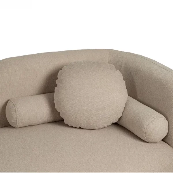 SOFÁ 3 PLAZAS BEIGE TEJIDO-MADERA 223 X 88 X 72 CM - Imagen 11