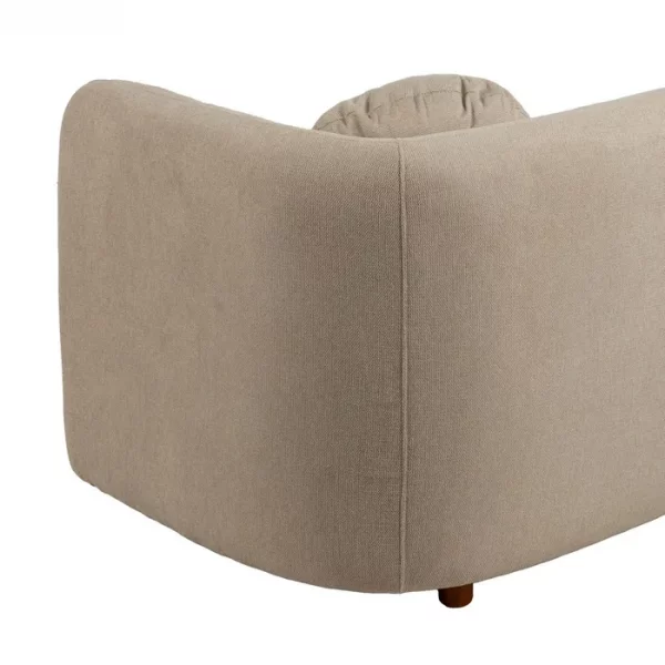 SOFÁ 3 PLAZAS BEIGE TEJIDO-MADERA 223 X 88 X 72 CM - Imagen 13