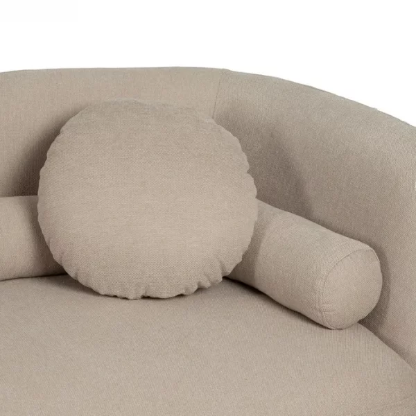 SOFÁ 2 PLAZAS BEIGE TEJIDO-MADERA 176 X 88 X 72 CM - Imagen 8