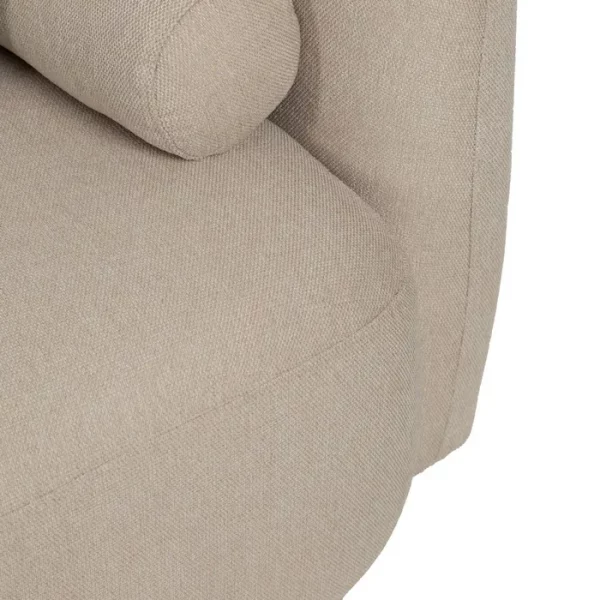 SOFÁ 2 PLAZAS BEIGE TEJIDO-MADERA 176 X 88 X 72 CM - Imagen 9