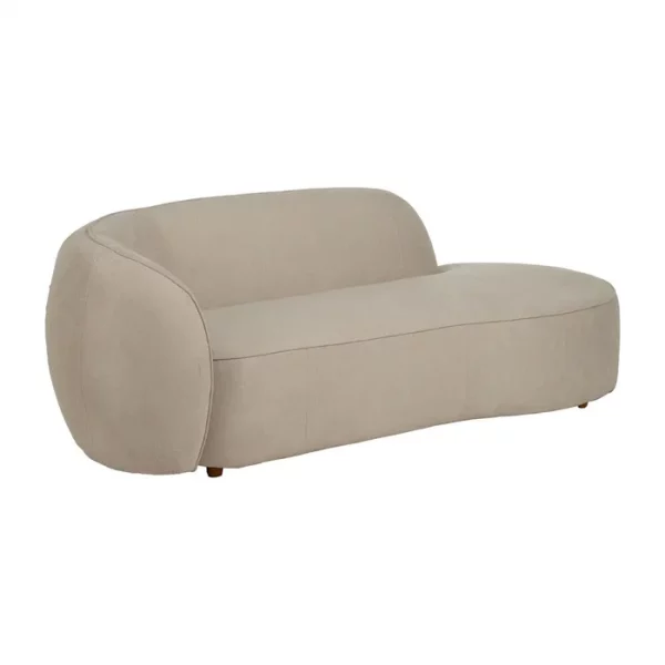 SOFÁ 3 PLAZAS BEIGE TEJIDO-MADERA 229 X 100 X 76 CM - Imagen 3