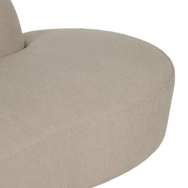 SOFÁ 3 PLAZAS BEIGE TEJIDO-MADERA 229 X 100 X 76 CM - Imagen 9