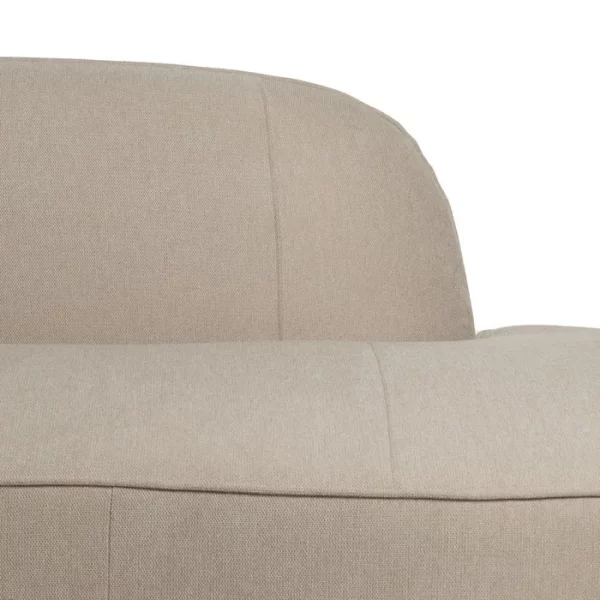 SOFÁ 3 PLAZAS BEIGE TEJIDO-MADERA 229 X 100 X 76 CM - Imagen 10