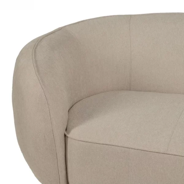 SOFÁ 3 PLAZAS BEIGE TEJIDO-MADERA 229 X 100 X 76 CM - Imagen 11