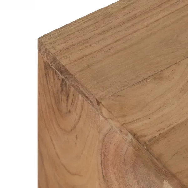 MUEBLE TV NATURAL MADERA DE ACACIA SALÓN 200 X 40 X 50 CM - Imagen 4
