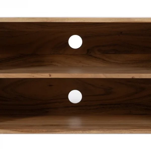 MUEBLE TV NATURAL MADERA DE ACACIA SALÓN 200 X 40 X 50 CM - Imagen 7