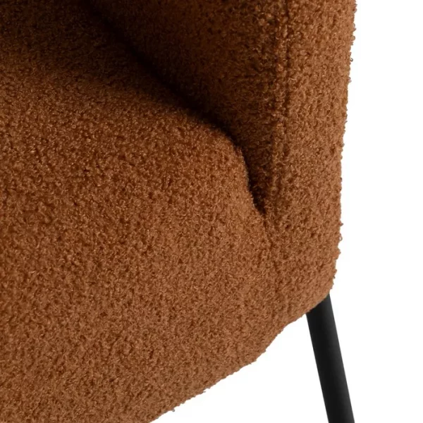 SILLÓN TERRACOTA TEJIDO-METAL SALÓN 68 X 66 X 74 CM - Imagen 9
