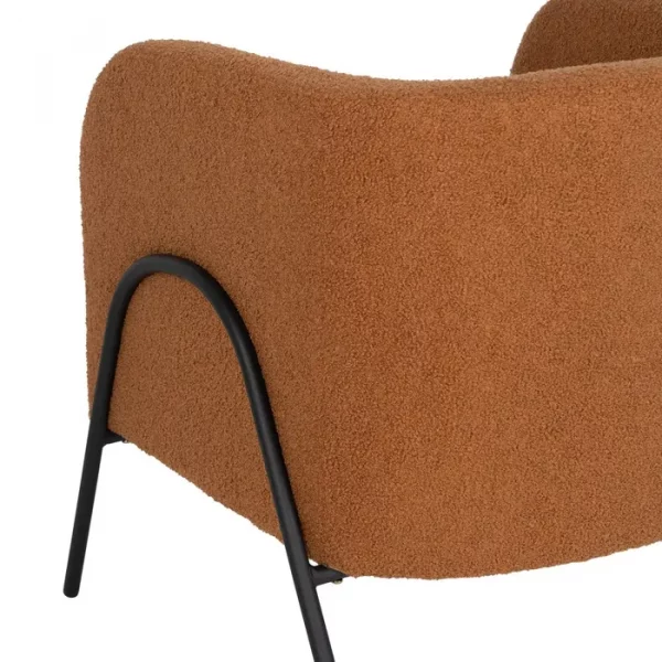 SILLÓN TERRACOTA TEJIDO-METAL SALÓN 68 X 66 X 74 CM - Imagen 10