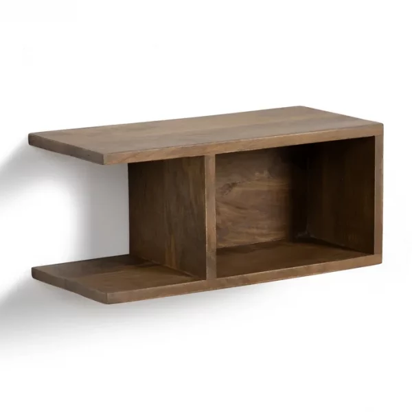 MESITA FLOTANTE MIEL MADERA DE MANGO 45 X 20 X 20 CM - Imagen 4