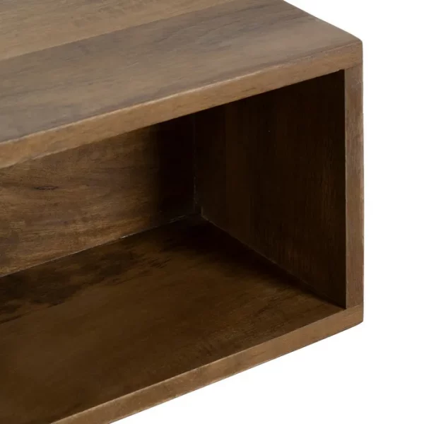 MESITA FLOTANTE MIEL MADERA DE MANGO 45 X 20 X 20 CM - Imagen 5