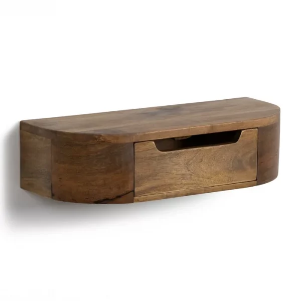 MESITA FLOTANTE MIEL MADERA DE MANGO 50 X 20 X 13 CM - Imagen 4
