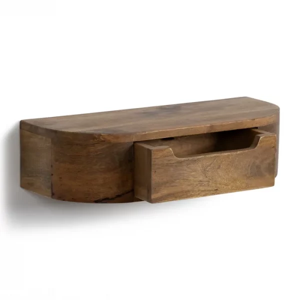 MESITA FLOTANTE MIEL MADERA DE MANGO 50 X 20 X 13 CM - Imagen 5