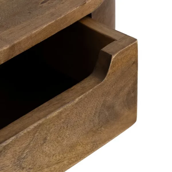 MESITA FLOTANTE MIEL MADERA DE MANGO 50 X 20 X 13 CM - Imagen 6