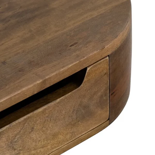 MESITA FLOTANTE MIEL MADERA DE MANGO 50 X 20 X 13 CM - Imagen 7