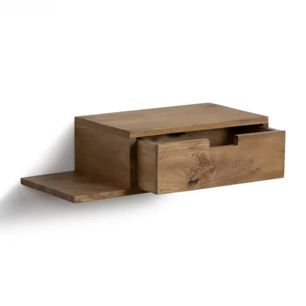 S/2 MESITAS FLOTANTE MIEL 55 X 25 X 15 CM - Imagen 6