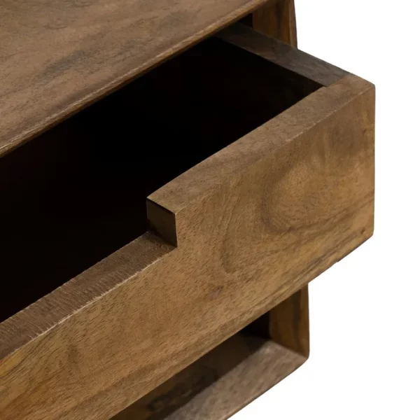 MESITA FLOTANTE MIEL MADERA DE MANGO 40 X 25 X 23 CM - Imagen 6