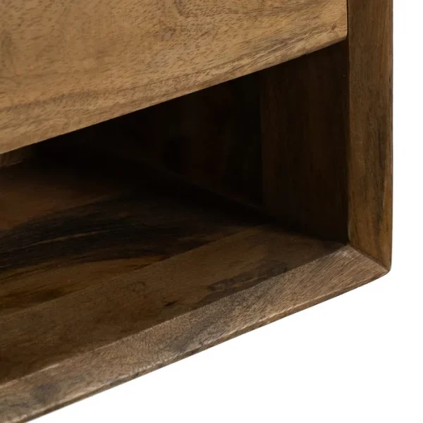 MESITA FLOTANTE MIEL MADERA DE MANGO 40 X 25 X 23 CM - Imagen 7