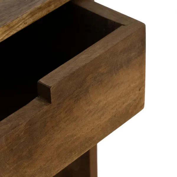 MESITA FLOTANTE MIEL MADERA DE MANGO 40,50 X 25 X 50 CM - Imagen 6