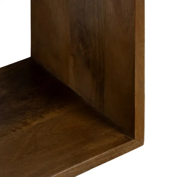 MESITA FLOTANTE MIEL MADERA DE MANGO 40,50 X 25 X 50 CM - Imagen 7
