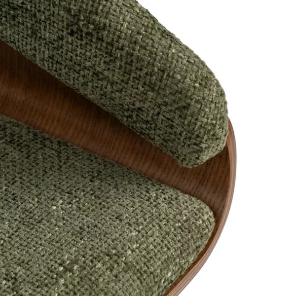 SILLA VERDE-MARRÓN TEJIDO-MADERA 51 X 55 X 75 CM - Imagen 10