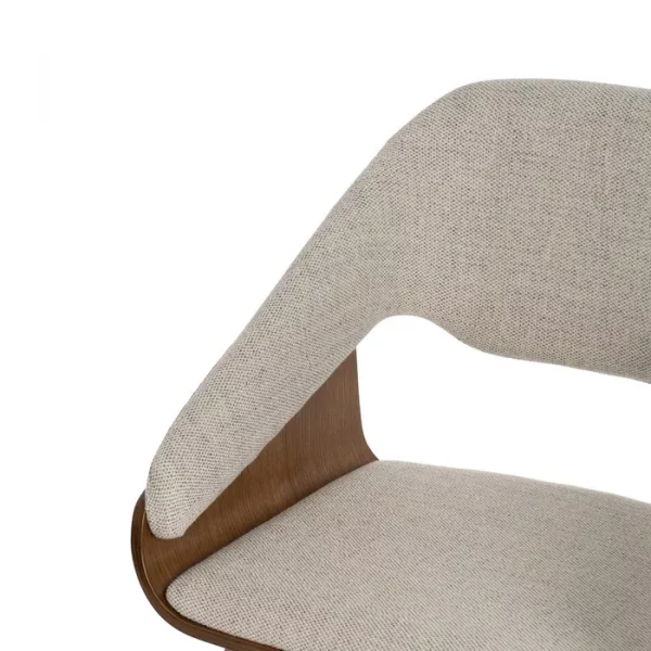 SILLA GRIS-MARRÓN TEJIDO-MADERA CONTRACT 51 X 55 X 75 CM - Imagen 6