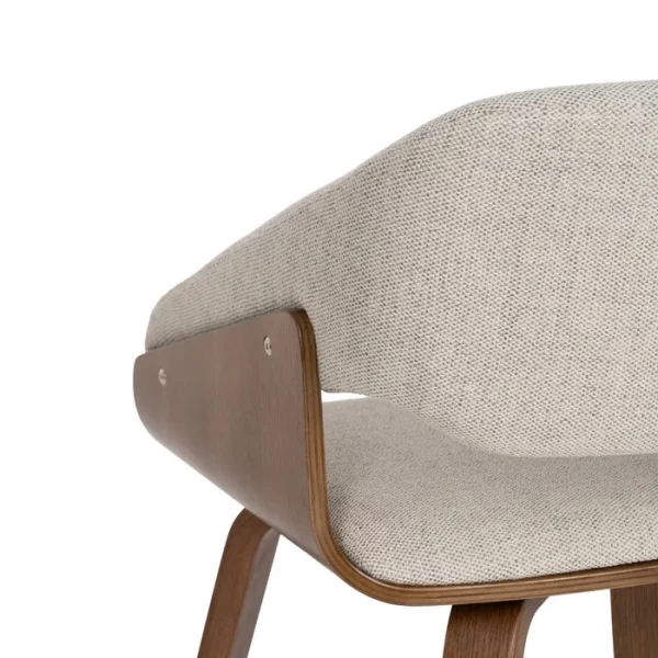 SILLA GRIS-MARRÓN TEJIDO-MADERA CONTRACT 51 X 55 X 75 CM - Imagen 11
