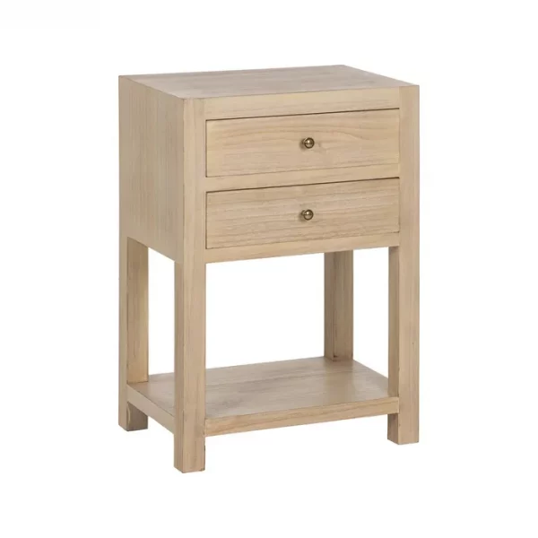 MESITA NATURAL DM-MADERA 45 X 30 X 66 CM - Imagen 2