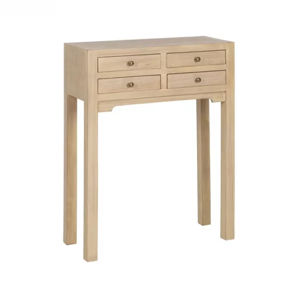 CONSOLA NATURAL DM-MADERA 63 X 26 X 85 CM - Imagen 2