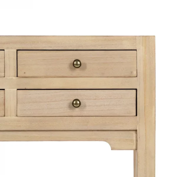 CONSOLA NATURAL DM-MADERA 63 X 26 X 85 CM - Imagen 5