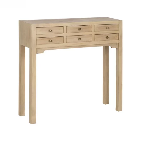 CONSOLA NATURAL DM-MADERA 85 X 26 X 85 CM - Imagen 2