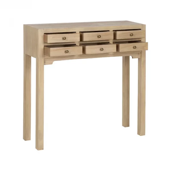 CONSOLA NATURAL DM-MADERA 85 X 26 X 85 CM - Imagen 3