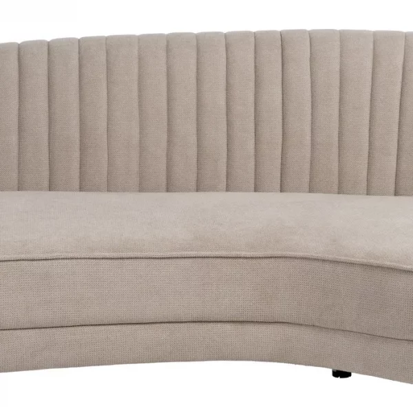 SOFÁ 3 PLAZAS TAUPE TEJIDO-METAL 247 X 105 X 81 CM - Imagen 8