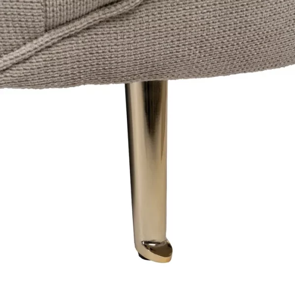 SOFÁ 3 PLAZAS TAUPE TEJIDO-METAL 247 X 105 X 81 CM - Imagen 13